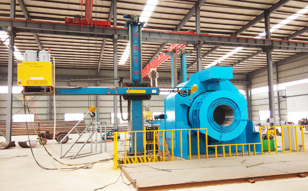 大口徑雙麵埋弧焊彎頭（tóu）成型機